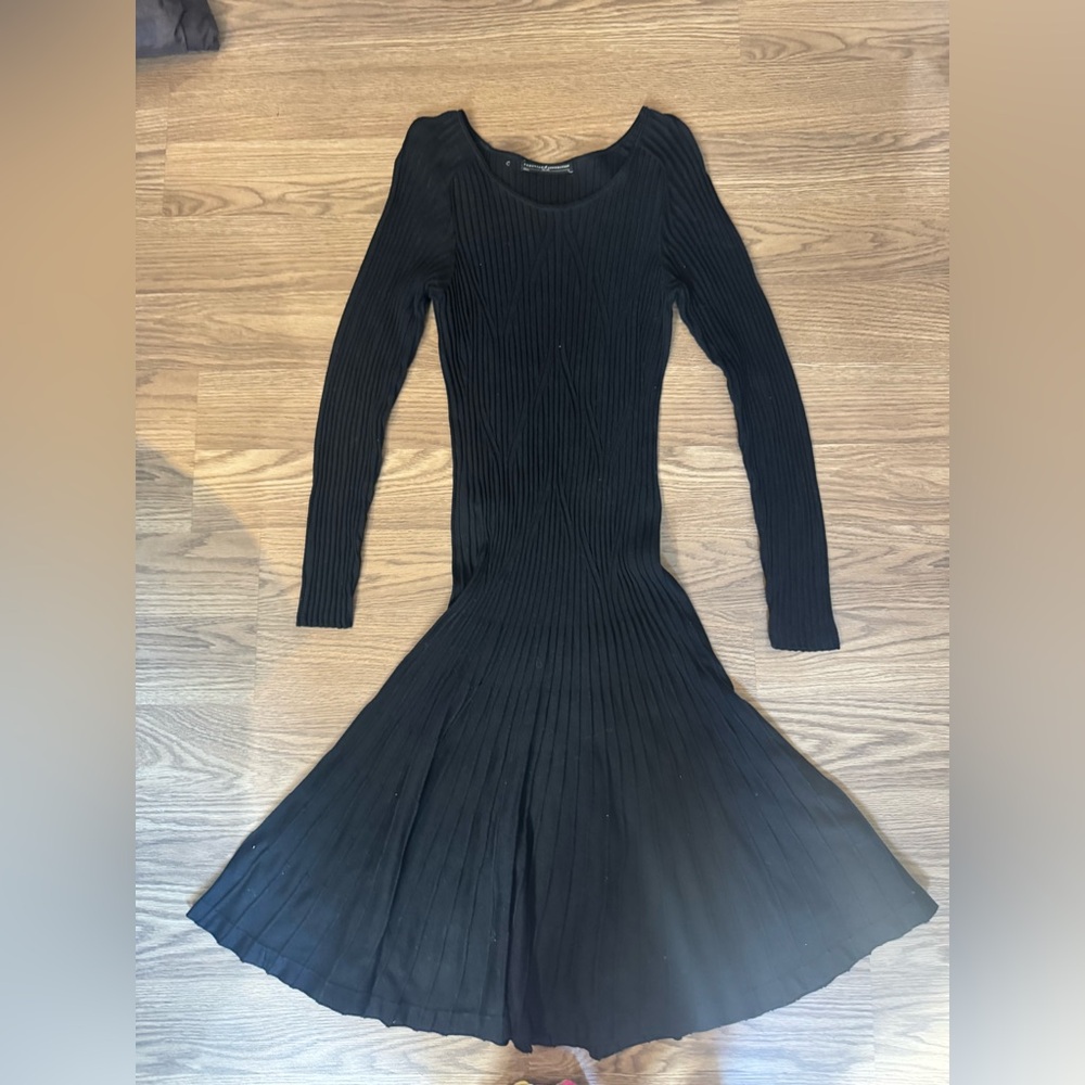 Peruvian Connection Black Long Sleeve Dress